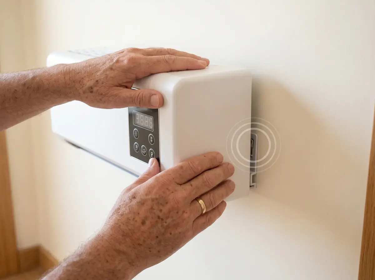 Montaje de EpiCooler en la pared — sin obras, sin necesidad de técnico